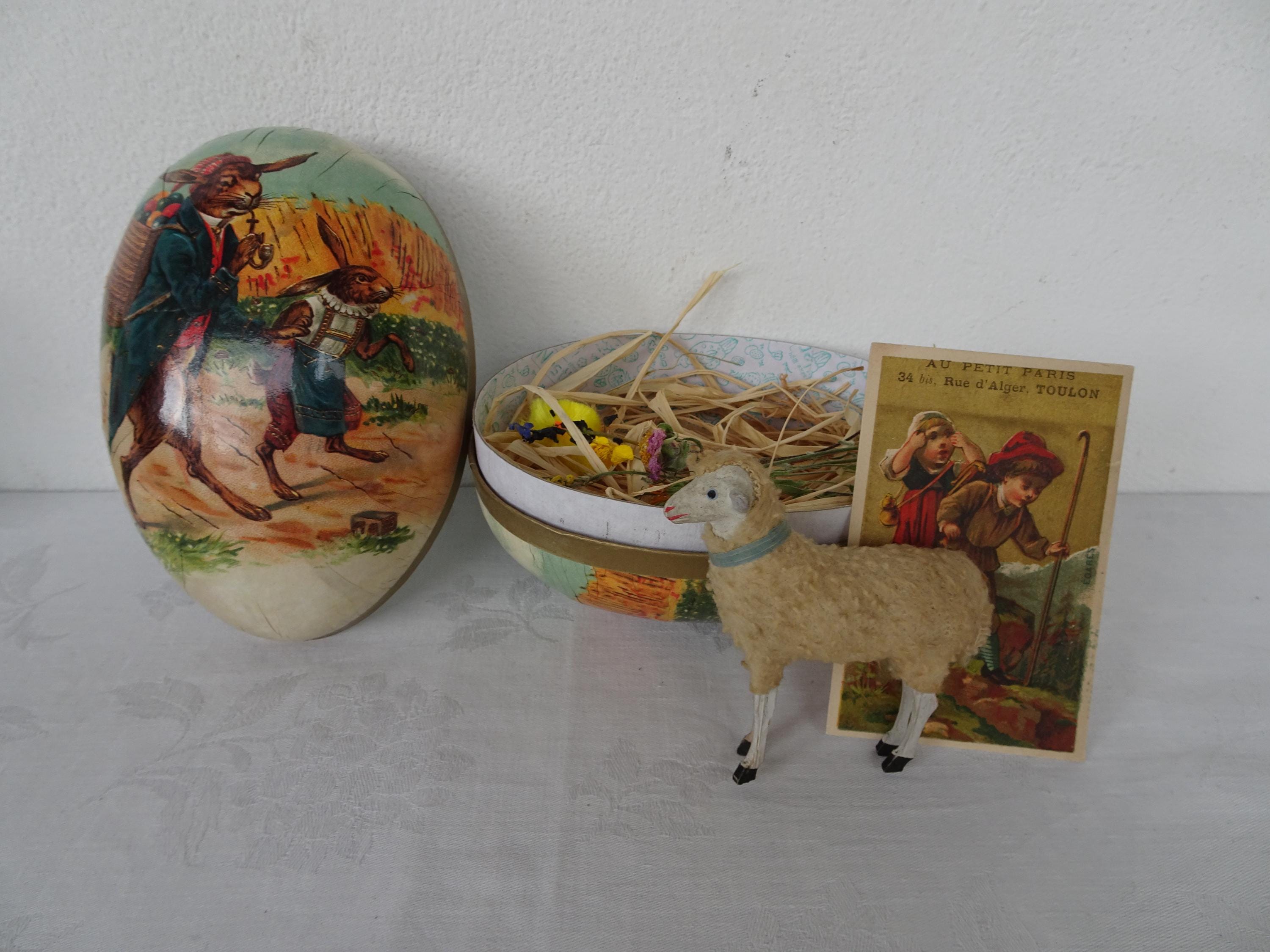 Antique putz sheep - Etsy 日本