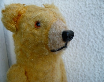OURS ANCIEN YEUX verre paille bois teddy bear pluch 1900? EUR 25,00 - FR