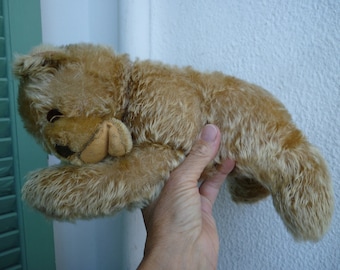 ビンテージ シュタイフ、フロッピー、ゾッティ、モヘア、眠っている