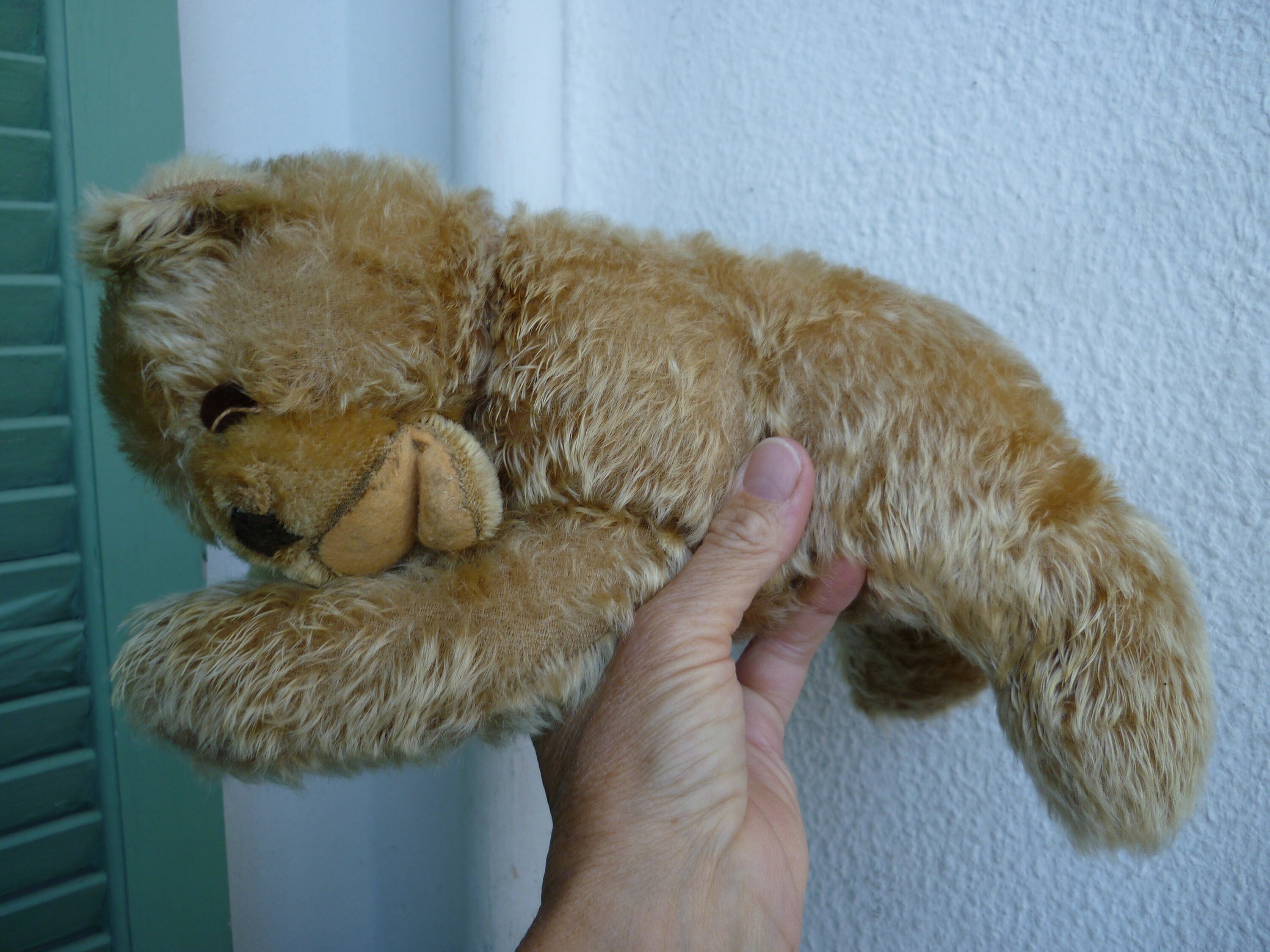 シュタイフ 眠り テディベア ビンテージ シュタイフ、フロッピー、ゾッティ、モヘア、眠っている