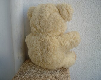 ヴィンテージ、ぬいぐるみ、ドイツ製テディベア、11インチ、口を開けて