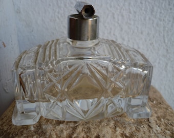 vintage, art-deco, glazen parfumflesje, dispenser, niet-functioneel.
