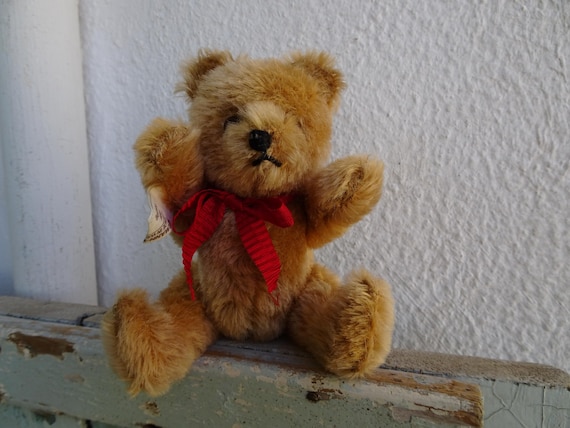 Vintage,6'' Hermann Teddy Bear,fully Jointed,mohair,made in West