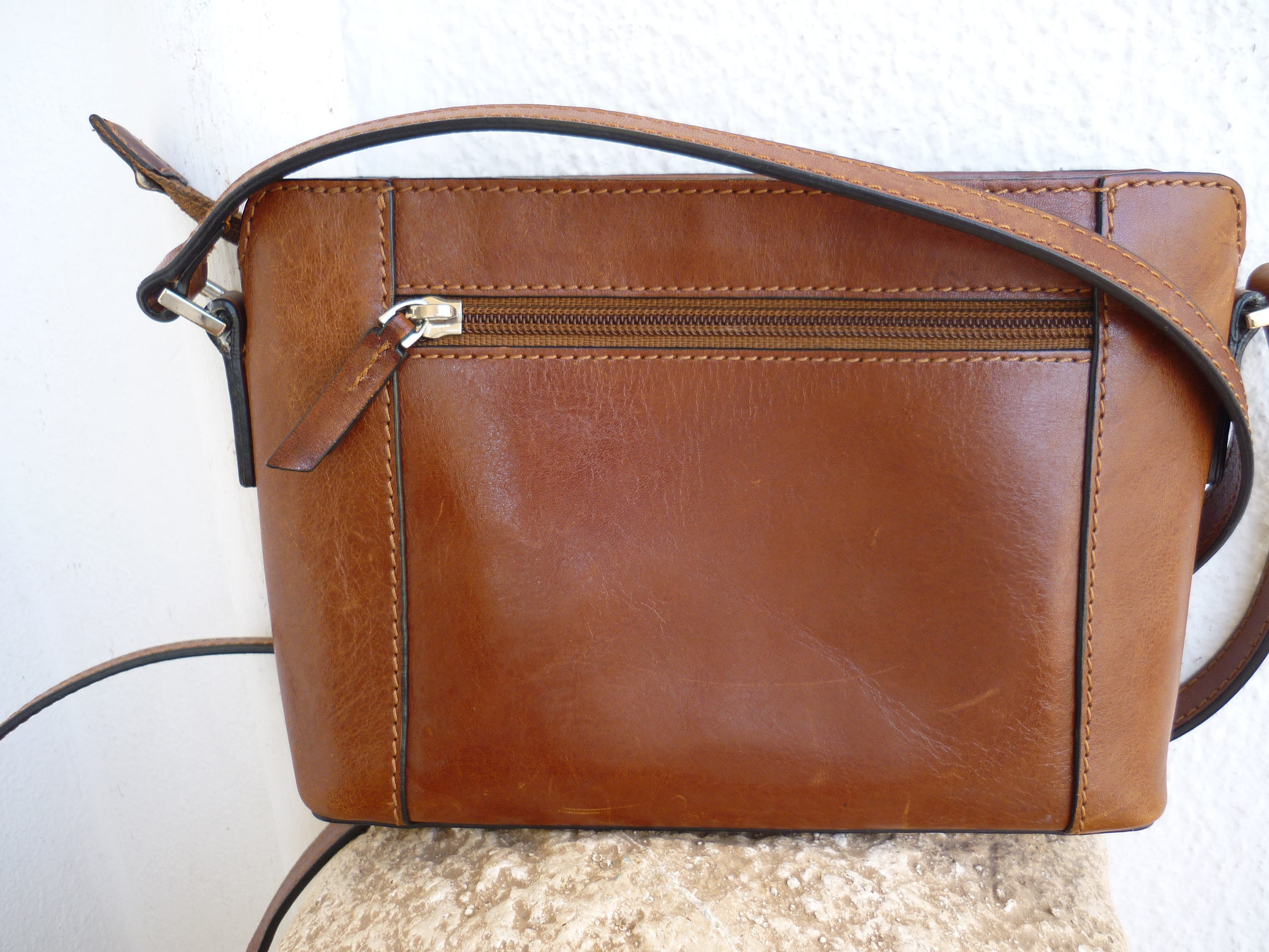 Small,vintage,tan Leather Bag,german,disser,shoulder or Small,vintage,tan Leather Bag,german,disser,shoulder or