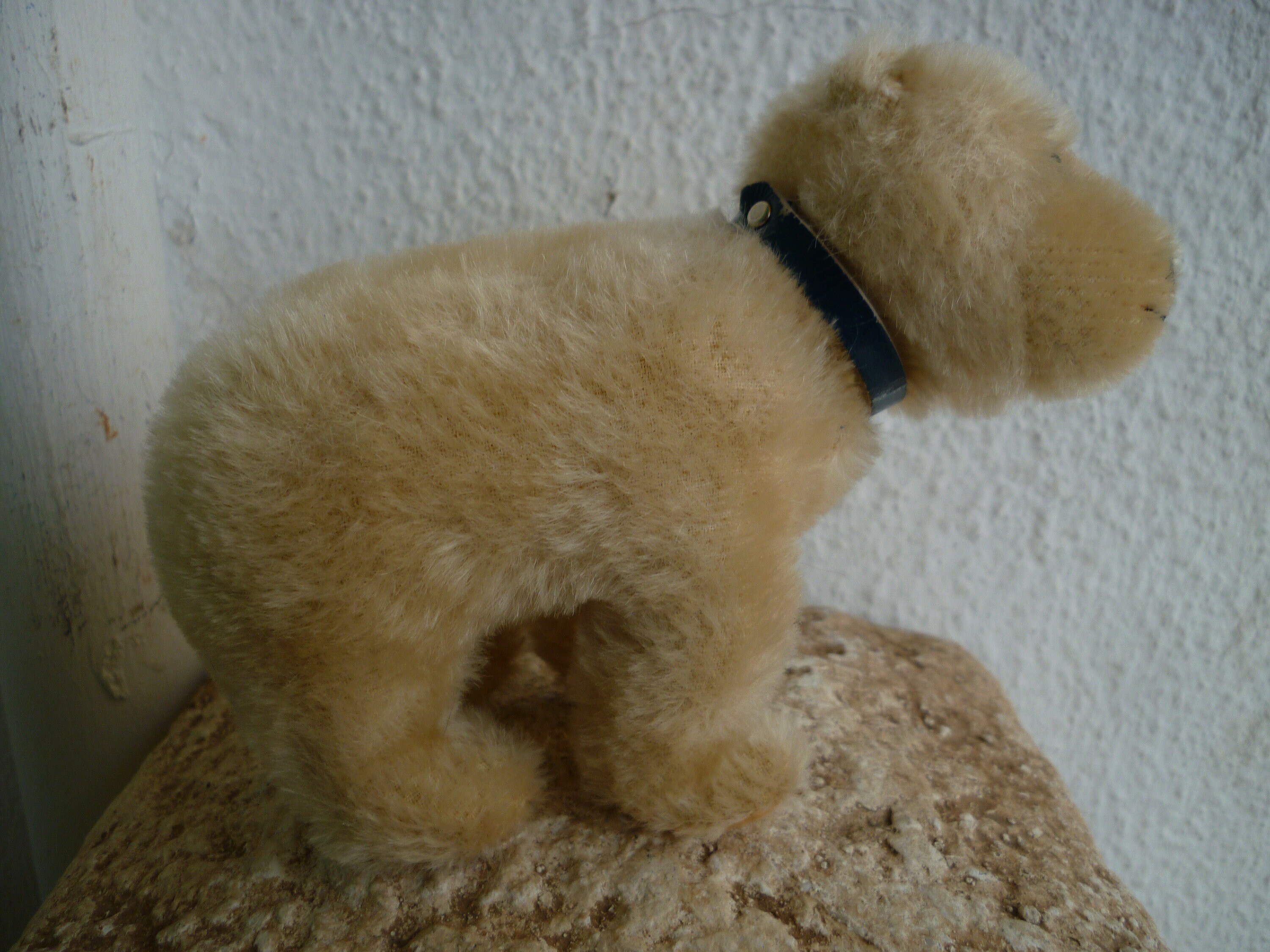 Vintage,4'' Steiff Polar Bear,mohair Eisbar,raised Silverscript