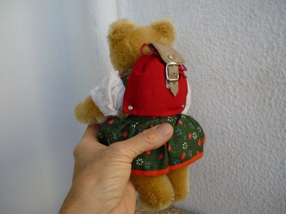 Vintage,8'' Hermann,fully Jointed,mohair,bear,small Teddy Made in