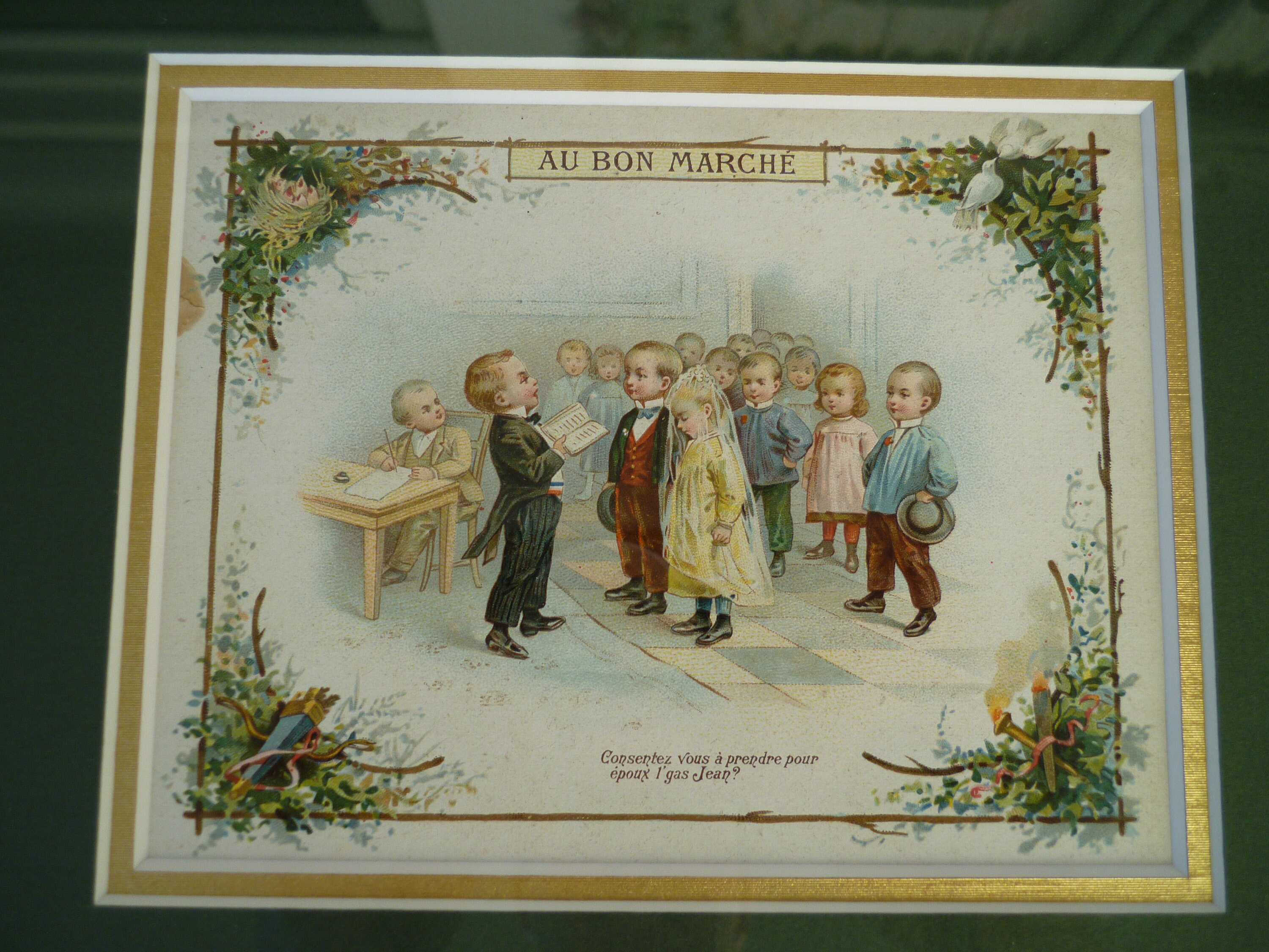 Chromos Au Bon Marché Fables de La Fontaine – série 6 cartes - Collection