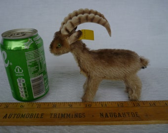 Vintage,steiff Rocky,capricorn,mountain Goat,with Button Vintage,steiff Rocky,capricorn,mountain Goat,with Button