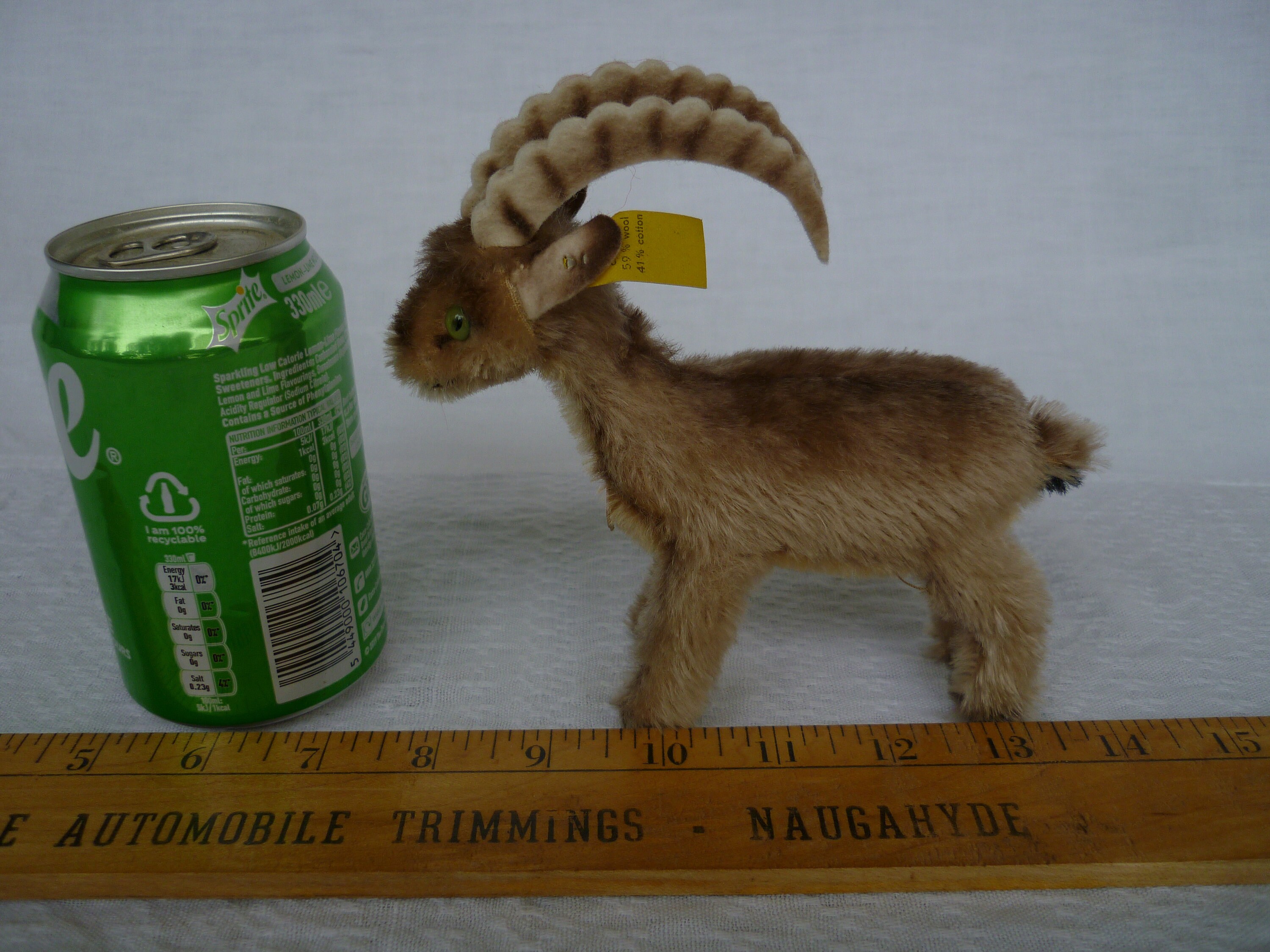 Vintage,steiff Rocky,capricorn,mountain Goat,with Button Vintage,steiff Rocky,capricorn,mountain Goat,with Button