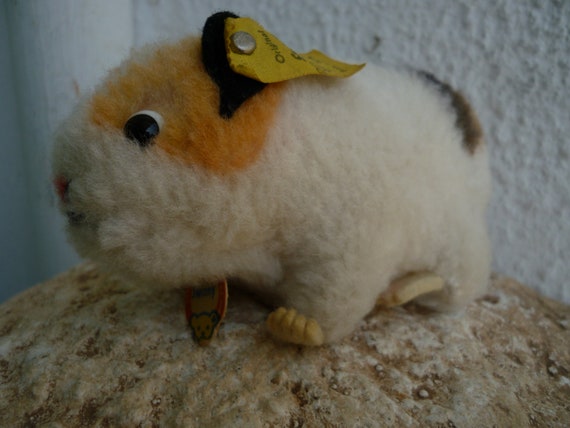 Vintage Steiff Swinny Guinea Pig Plush, Dralon, 4.5"