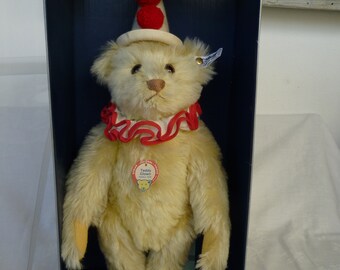 vintage Steiff,teddy bear clown,1926 replica,limited edition,genuine mohair.12'' Made in 1986