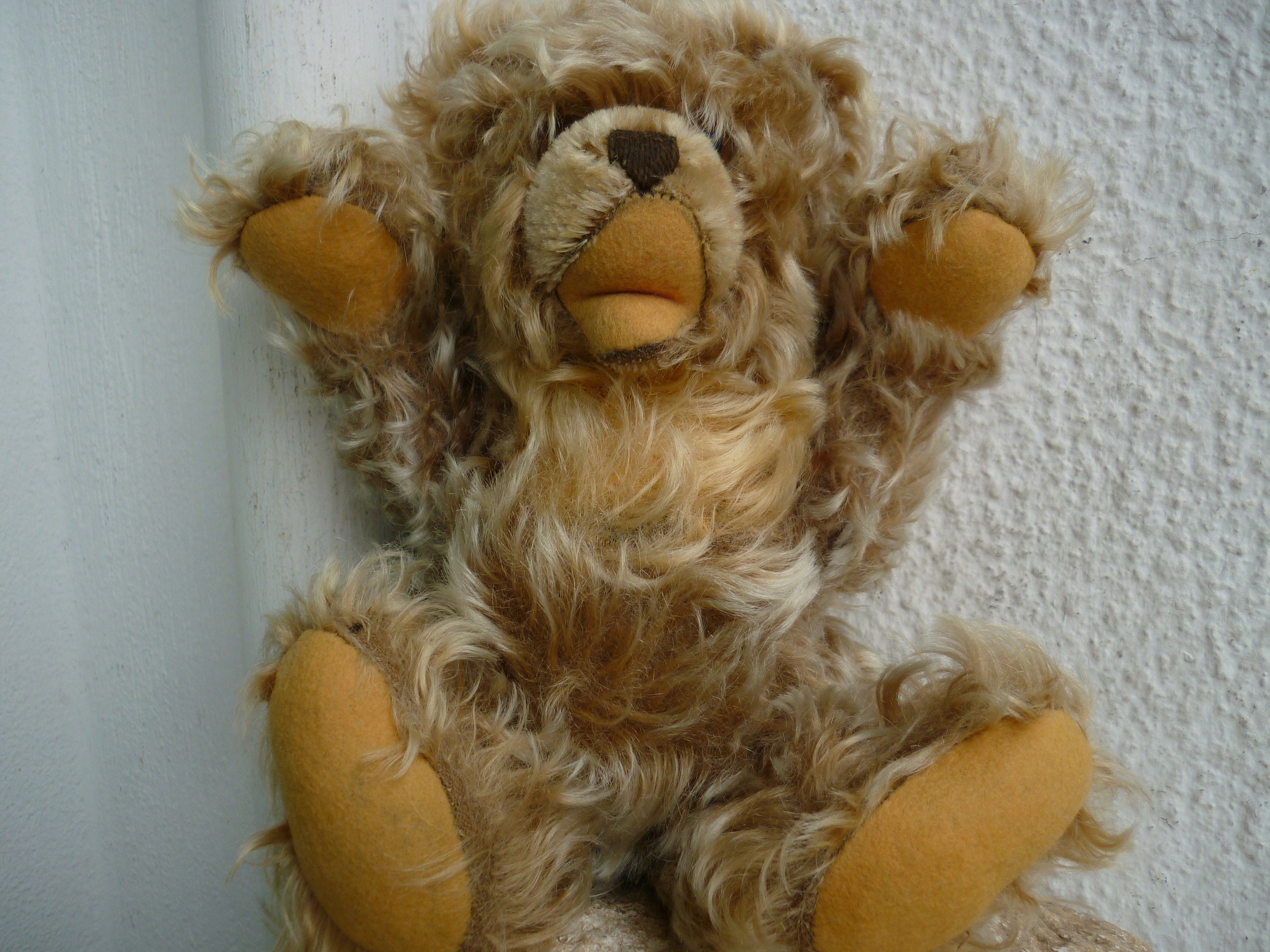 Vintage,steiff,zotty,long Mohair,teddy Bear,10'' Fully Jointed