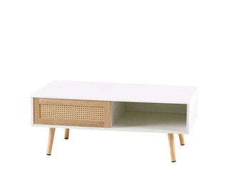 Mesa de centro de ratán