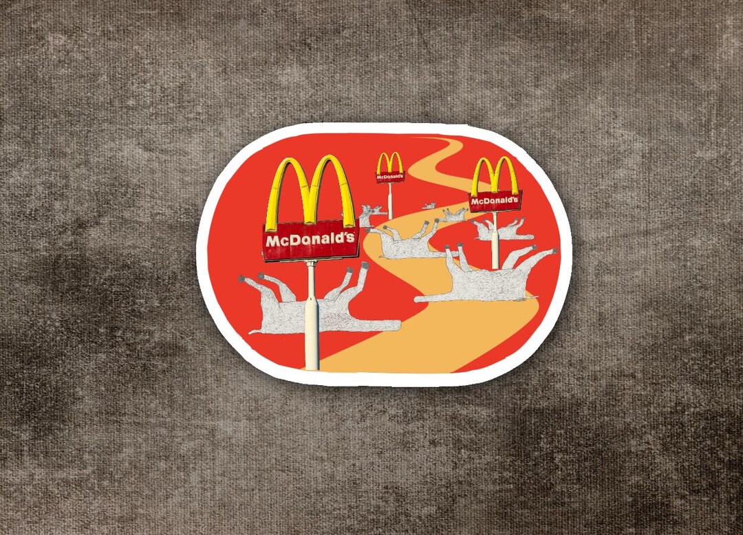 Mcfreaky Sticker Mcdonalds Sticker, Weird Sticker for Planner Journal - Etsy