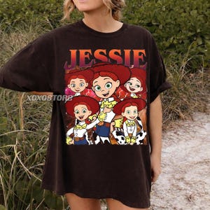 Toy Story Jessie Cowgirl graphic T-shirt, vintage Pixar-kleding, vintage shirt met comfortabele kleuren afbeelding 1