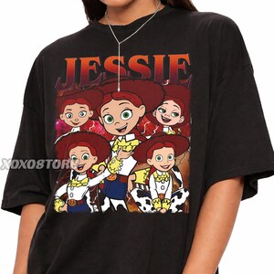Toy Story Jessie Cowgirl graphic T-shirt, vintage Pixar-kleding, vintage shirt met comfortabele kleuren afbeelding 5