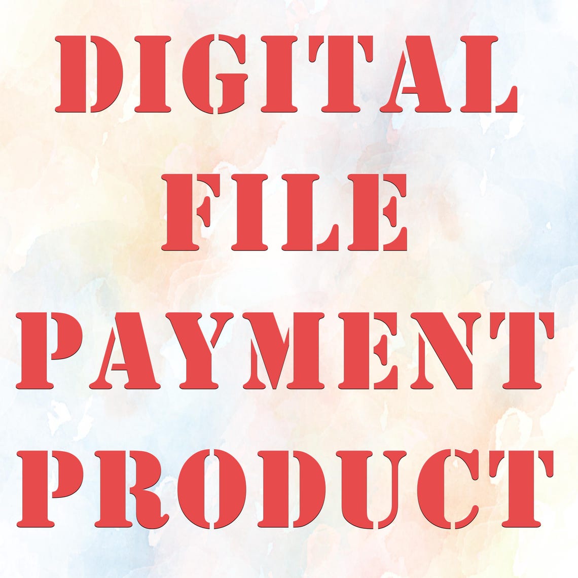 Digital File Payment (digital Print) - Etsy