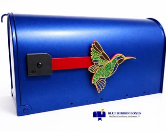 HUMMINGBIRD Decorative Acrylic Mailbox Flag, Interchangeable Outdoor Décor