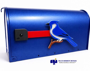 BLUE JAY Decorative Acrylic Mailbox Flag, Interchangeable Outdoor Décor