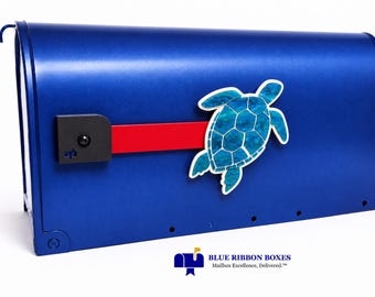 SEA TURTLE Decorative Acrylic Mailbox Flag, Interchangeable Outdoor Décor