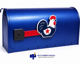 ROOSTER AMERICANA Decorative Acrylic Mailbox Flag, Interchangeable Outdoor Décor