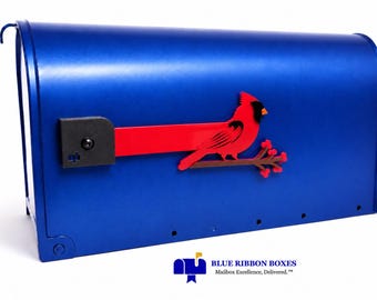 RED CARDINAL Decorative Acrylic Mailbox Flag, Interchangeable Outdoor Décor