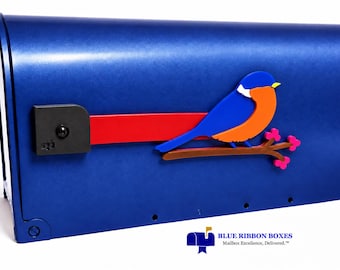 BLUEBIRD Decorative Acrylic Mailbox Flag, Interchangeable Outdoor Décor