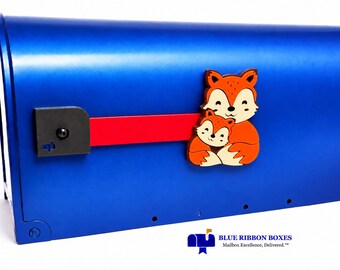 FOX MOM Decorative Acrylic Mailbox Flag, Interchangeable Outdoor Décor