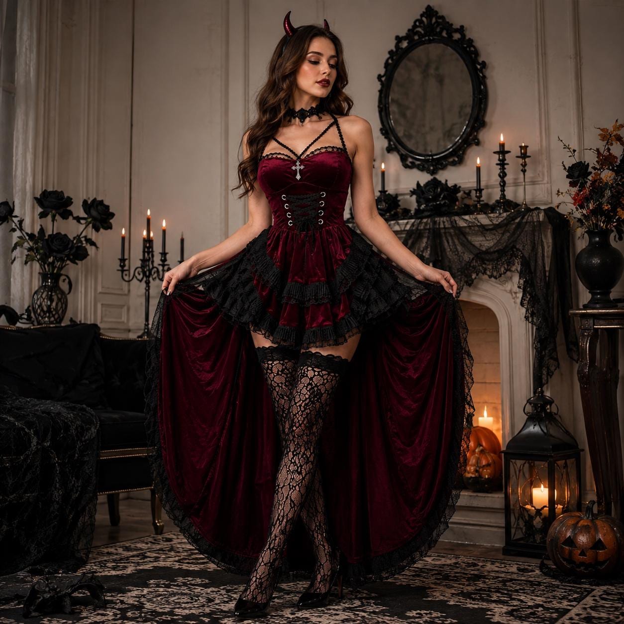 red gothic corset dress Slength_Sleeveless Marron Linen Mini Dress Vampire corset Color:Natural/Olive this gown commands attention