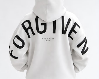 Christelijke hoodiecollectie Faith Streetwear oversized trui, uniseks sweatshirt met bijbeltekst