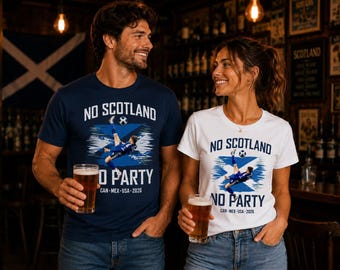 Scotland Soccer Fan Shirt, No Party 2026 Tee (V-Neck, Tank Top)