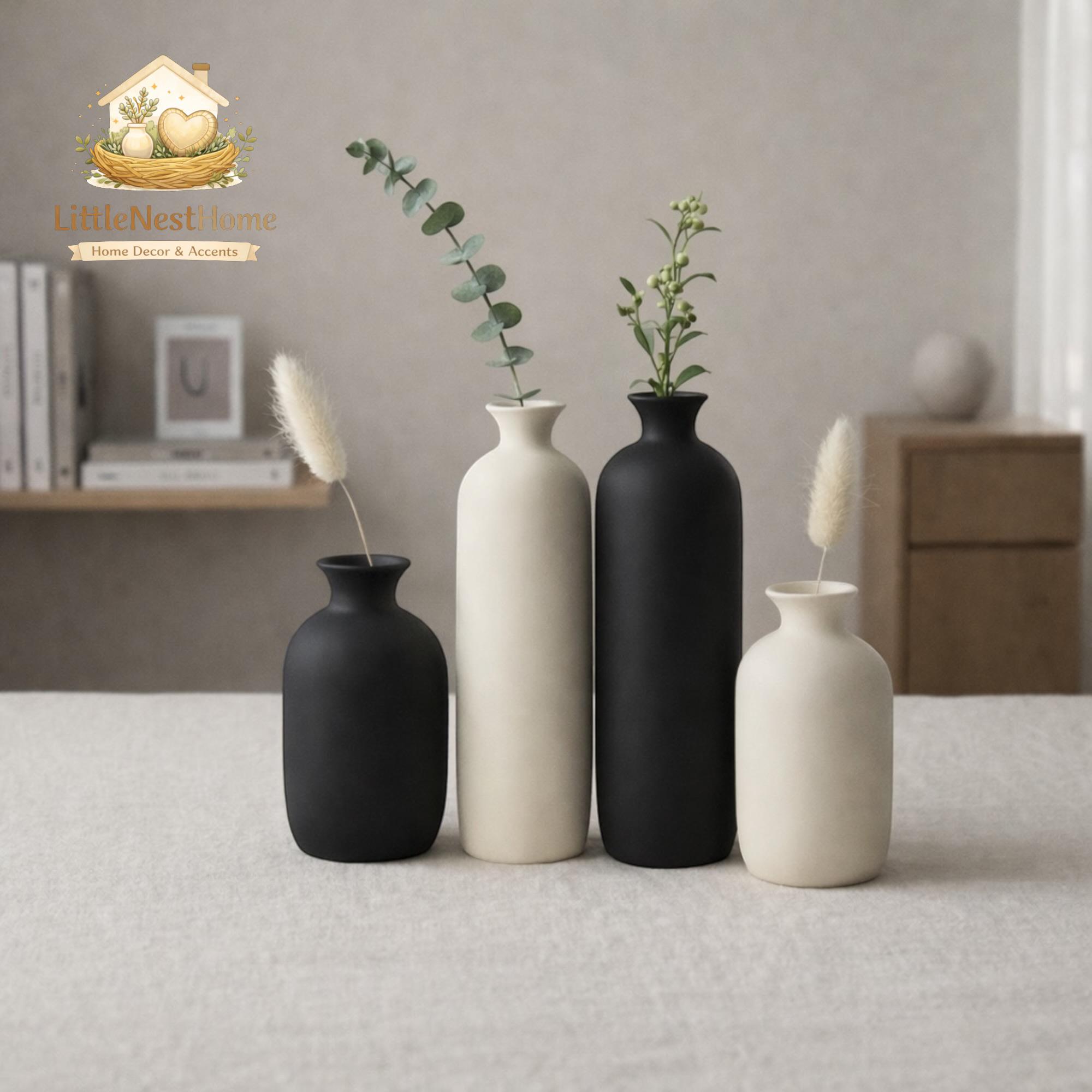 Matt black vase