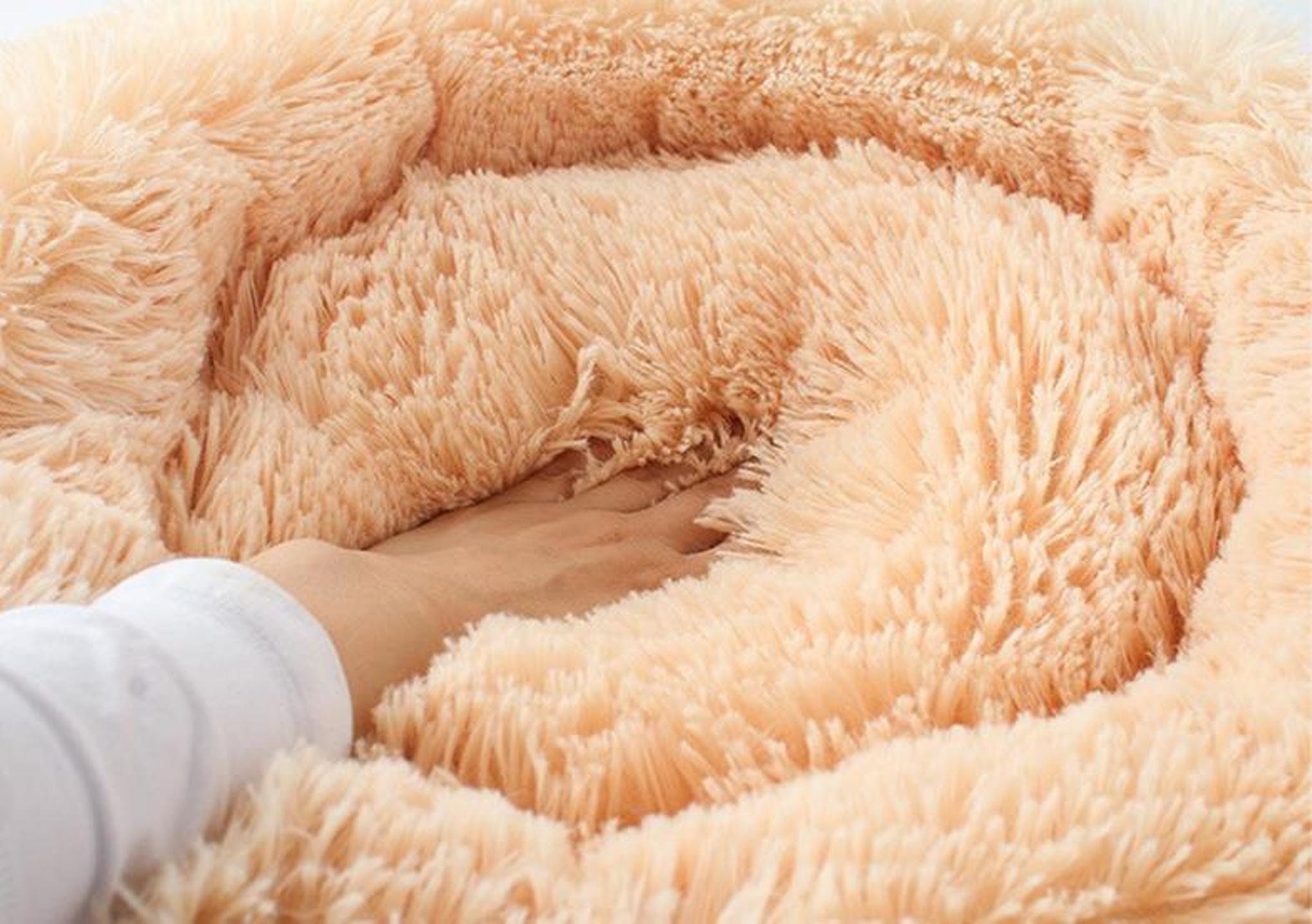 The Good Dog Bed Calming Pet Bed Fluffy Dog Bed Fluffy Etsy