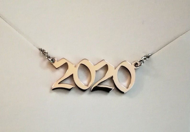 Class Of 2020 Necklace \u2022 Year \u2022 Date Necklace \u2022 Personalized \u2022 Graduation \u2022 Birth \u2022 Wedding \u2022 Anniversary \u2022 FREE SHIPPING!