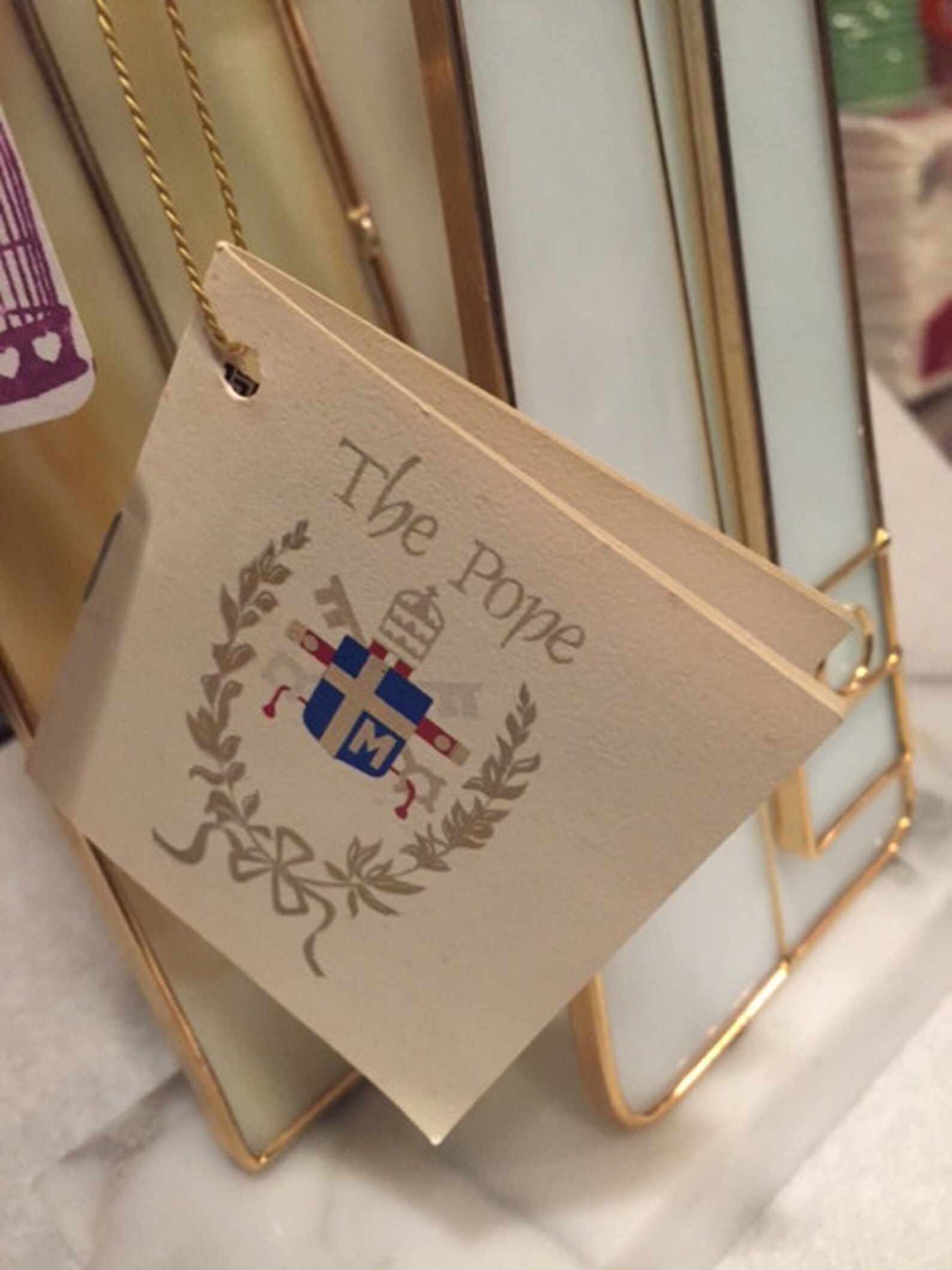 Tiffany Stained Glass Collectors Society Ltd. Edition pope Stained