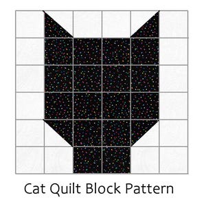 セール 黒猫キルトのブロックパターン：ハロウィンの縫製プロジェクト（PDFダウンロード）