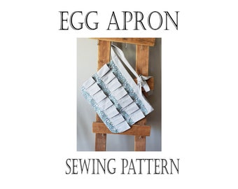 Egg Gathering Apron sewing pattern and tutorial