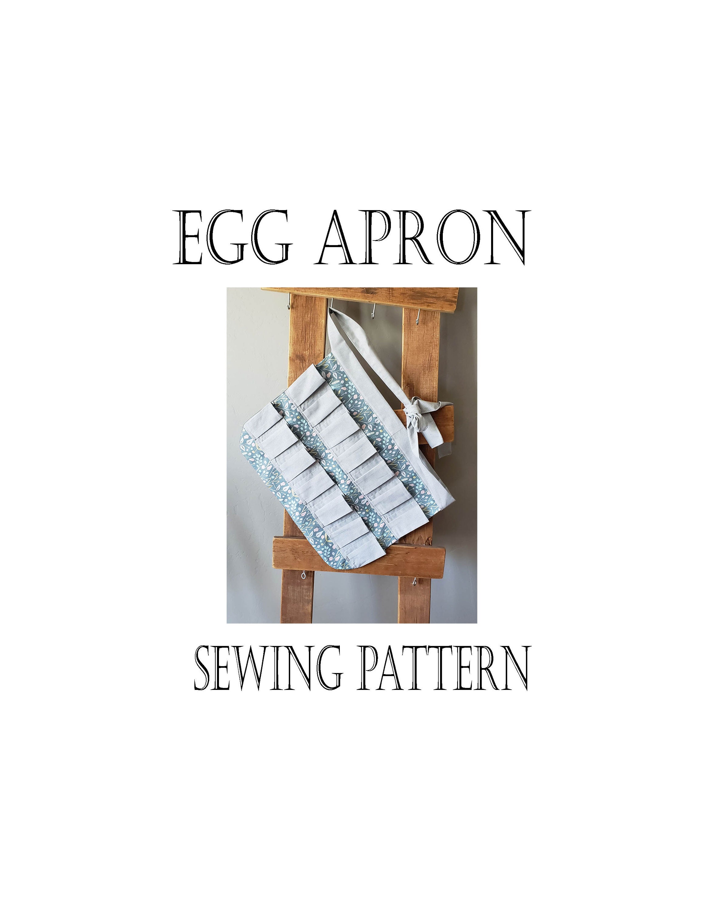 Kids Fluffy Layers Egg Collecting Apron/Full Length-Holds 4 Eggs