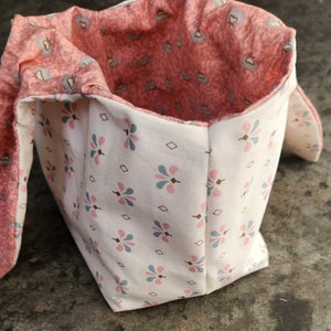 Square Bottom Bunny Ear Bag Sewing Pattern and Tutorial - Etsy