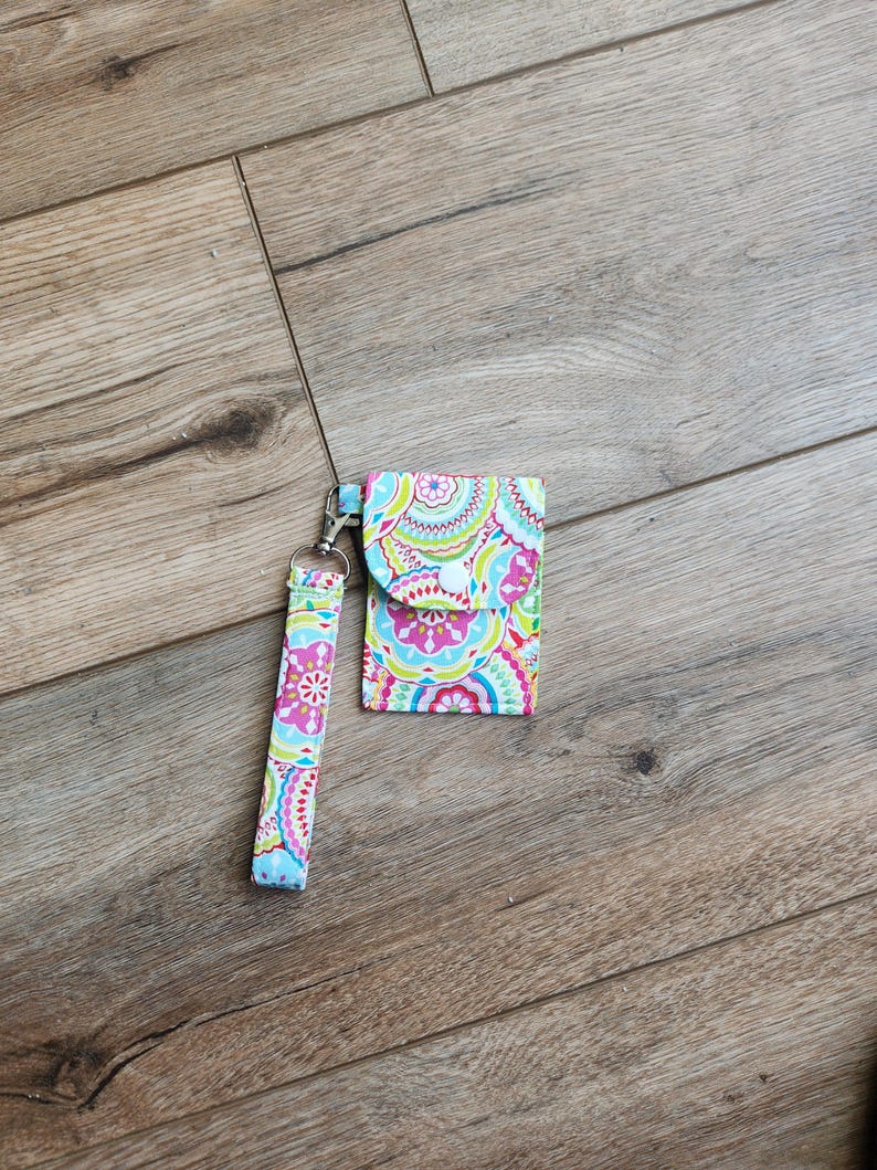 Keychain Wallet Sewing Pattern PDF – Beginner Fabric Card Holder image 2