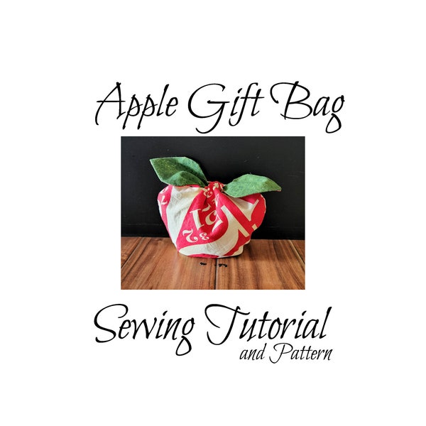 Apple Candy Bag Sewing Pattern