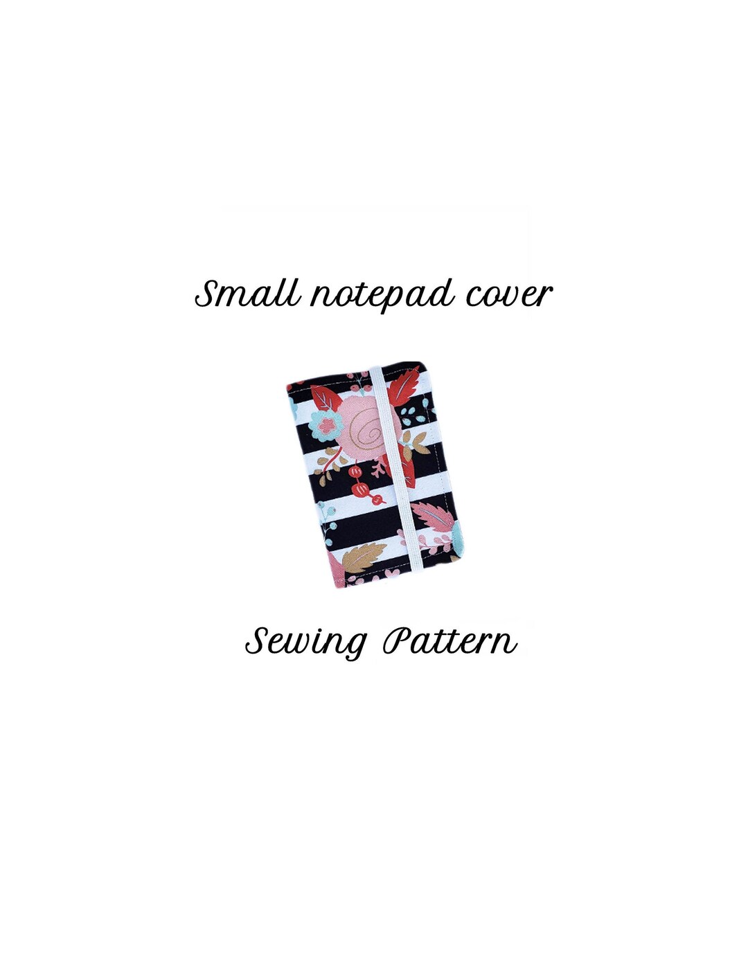 Small Notepad Cover Sewing Pattern and Tutorial Pdf Etsy