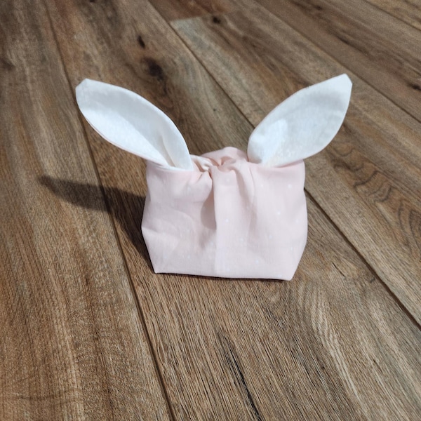 Patrón de costura para bolsa de regalo con orejas de conejo / Bolsa de regalo con fondo cuadrado / Descarga digital en PDF