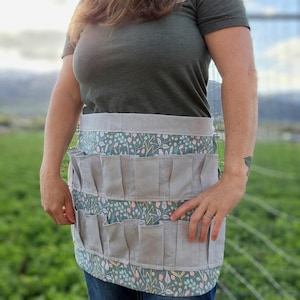 Ei Schürze Schnittmuster | PDF Sofort-Download | Bauernhaus Eier Sammelschürze mit Taschen | DIY Hühnerhalter Schürze