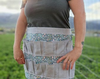 Egg Gathering Apron Sewing Pattern: Farmhouse Style DIY (PDF Download)