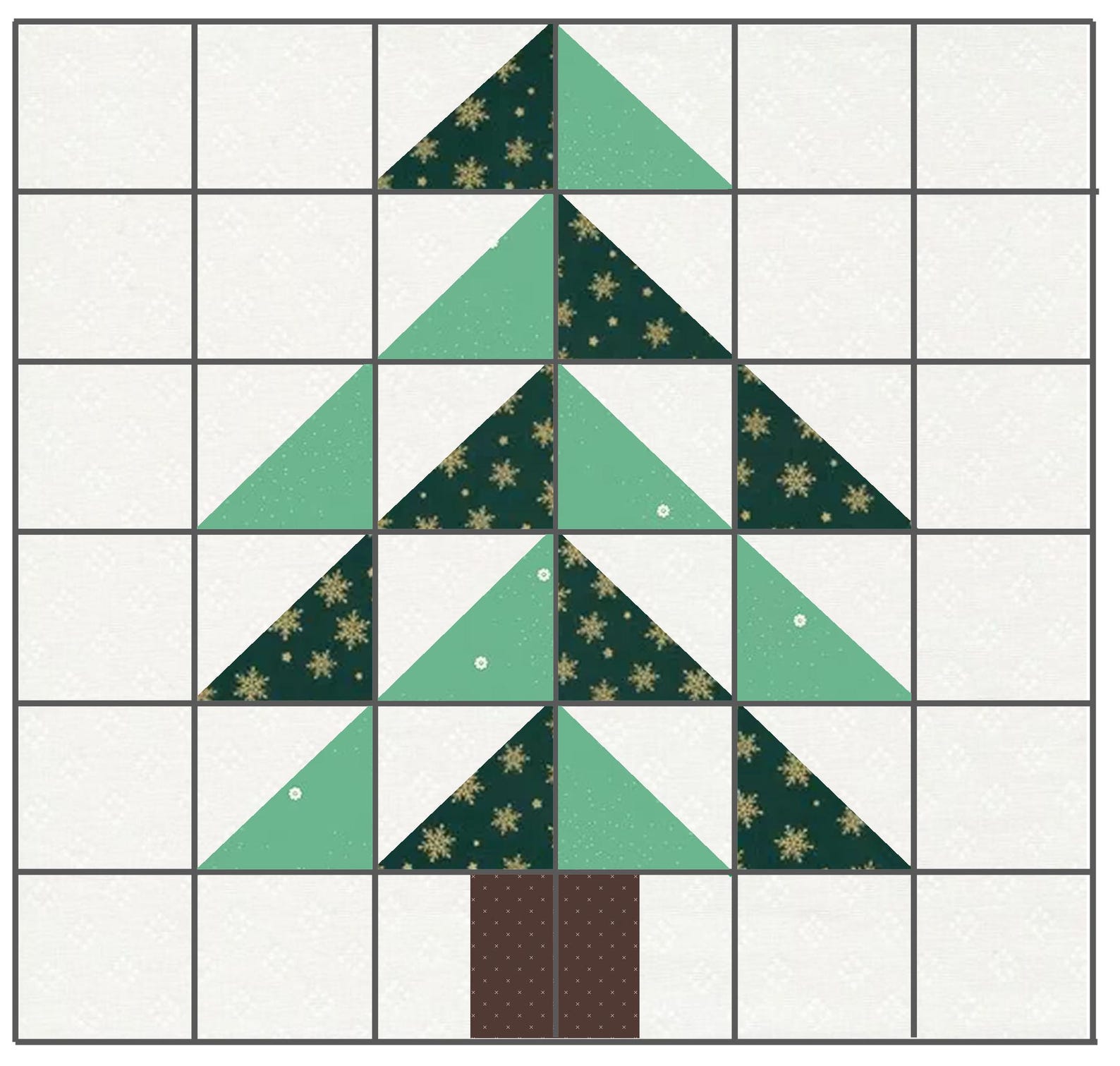 Christmas Tree Quilt Block PDF Pattern – Easy Beginner-friendly PDF ...