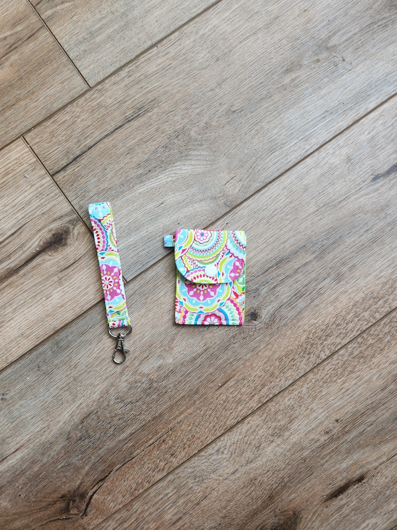 Keychain Wallet Sewing Pattern PDF – Beginner Fabric Card Holder image 6