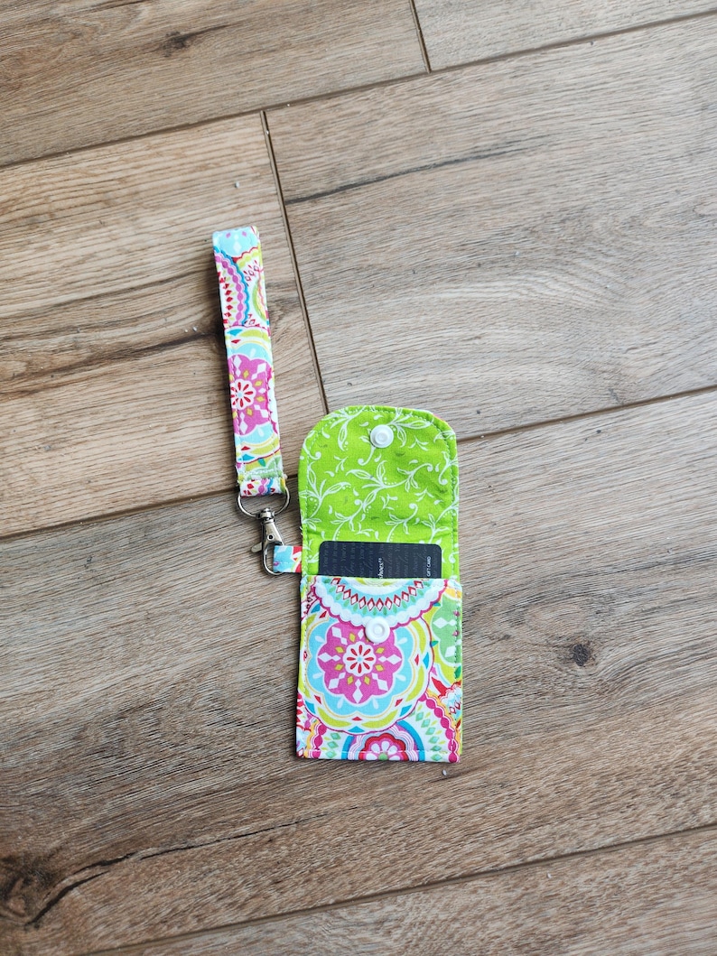 Keychain Wallet Sewing Pattern PDF – Beginner Fabric Card Holder image 3