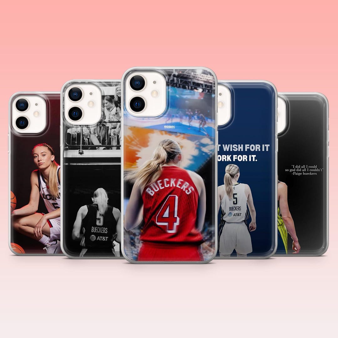 Wnba Phones Paige Bueckers Phone Case WNBA Basketball Cover for iPhone 17pro, 16 ...
