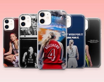 Paige Bueckers Phone Case WNBA Basketball Cover for iPhone 17Pro, 16, 15, 14, 13, 12, Samsung S26, S25, S24, S23Fe, A16, A56, Pixel 10, 9Pro